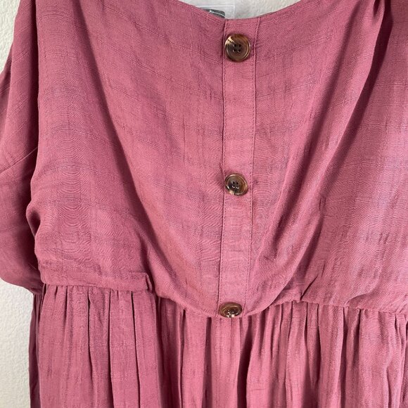 NEW Torrid Womens Plus 5X Mini Textured Woven Button Front Dress - Picture 6 of 12